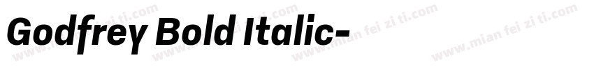 Godfrey Bold Italic字体转换